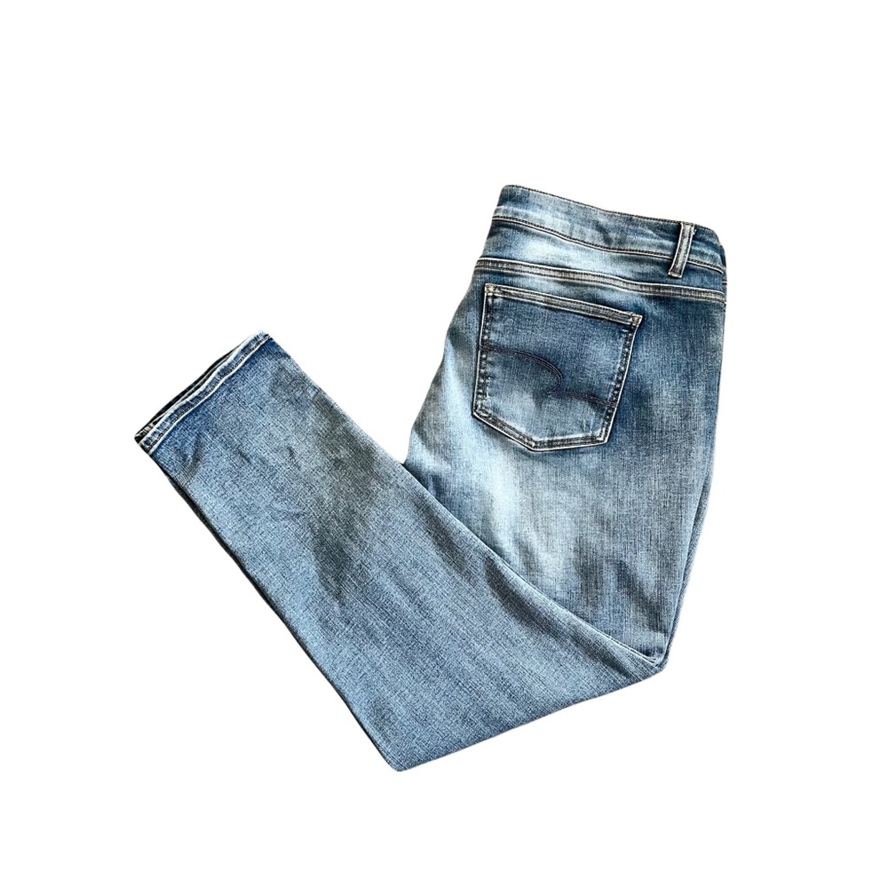 Time and Tru Skinny 5 Pocket Jeans Sz 22 Plus Stretch Light Wash
